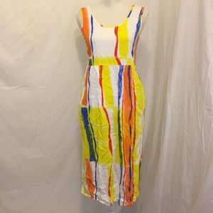 VINTAGE Jams World Colorful Spring Summer Dress